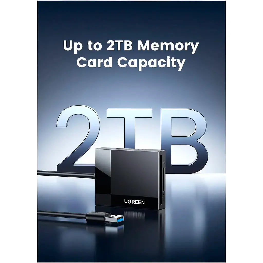 Кардрiдер Ugreen CR125 USB 3.0 Black (30333) - фото 13