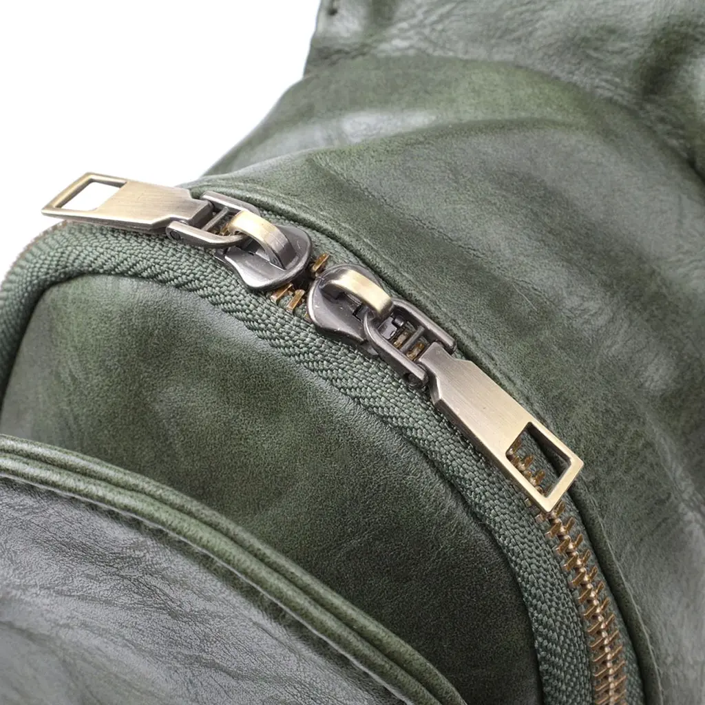 Красива сумка через плече в модному кольорі з екошкіри Vintage 22791 зелена - фото 8