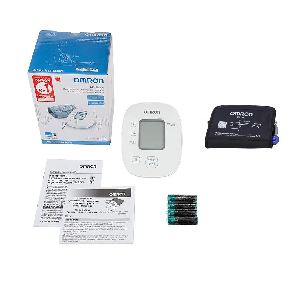 Тонометр Omron M1 Basic (HEM-7121J-LAF) автоматический на плечо - фото 8