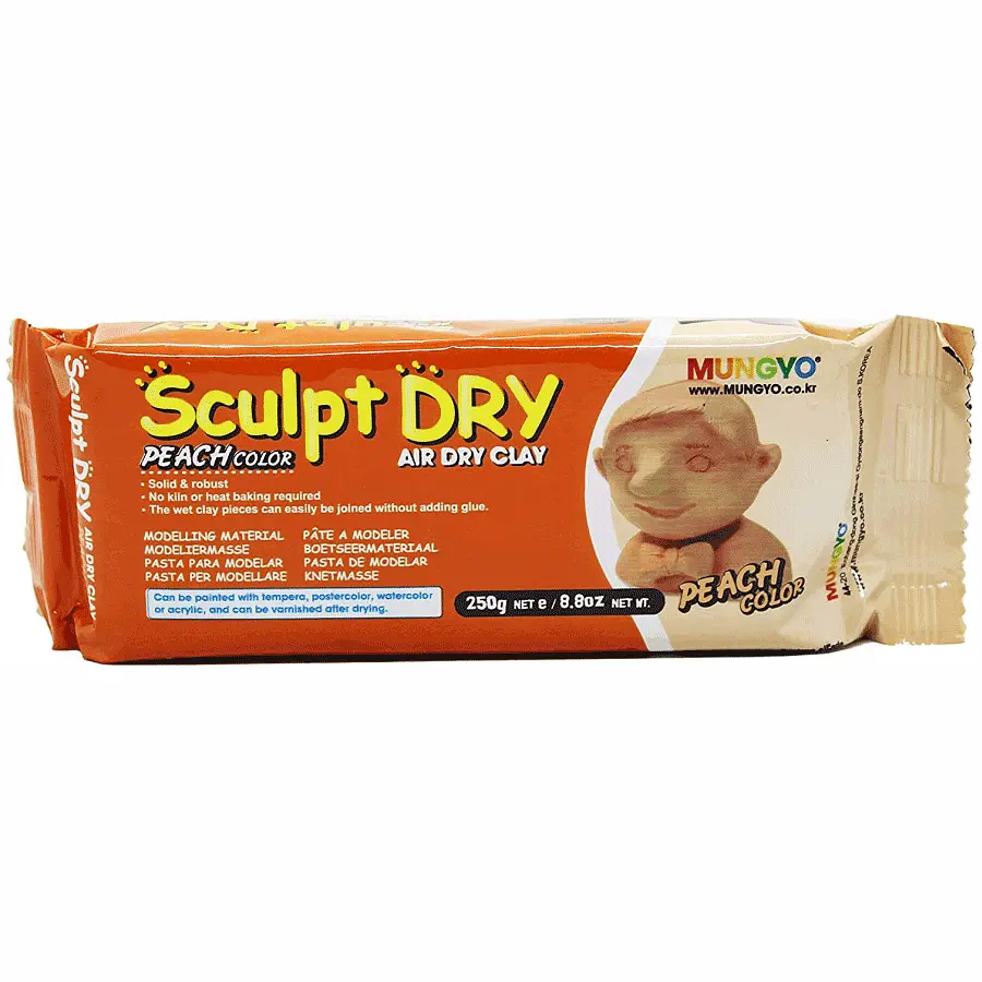 Маса для моделювання персикова самозастигаюча 250 г "Sculpt Dry" MUNGYO (8804819065548)