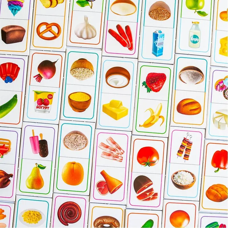 Дитяча настільна гра Ранок Доміно. Продукти харчування 10109169 28 карток - фото 5