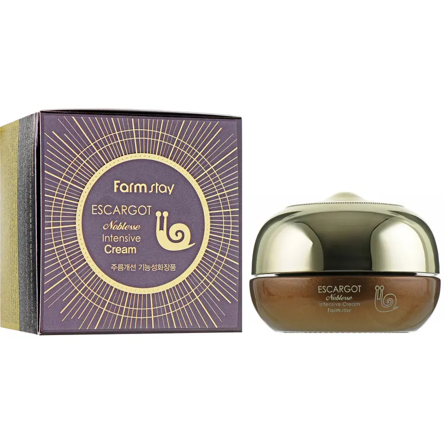 Крем для зони навколо очей FarmStay Escargot Noblesse Intensive Eye Cream, з муцином равлика, 50 г - фото 2