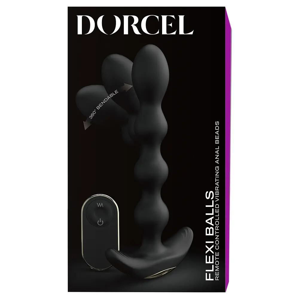 Анальна пробка Dorcel Flexi Balls 18.2 см (чорний) - фото 9