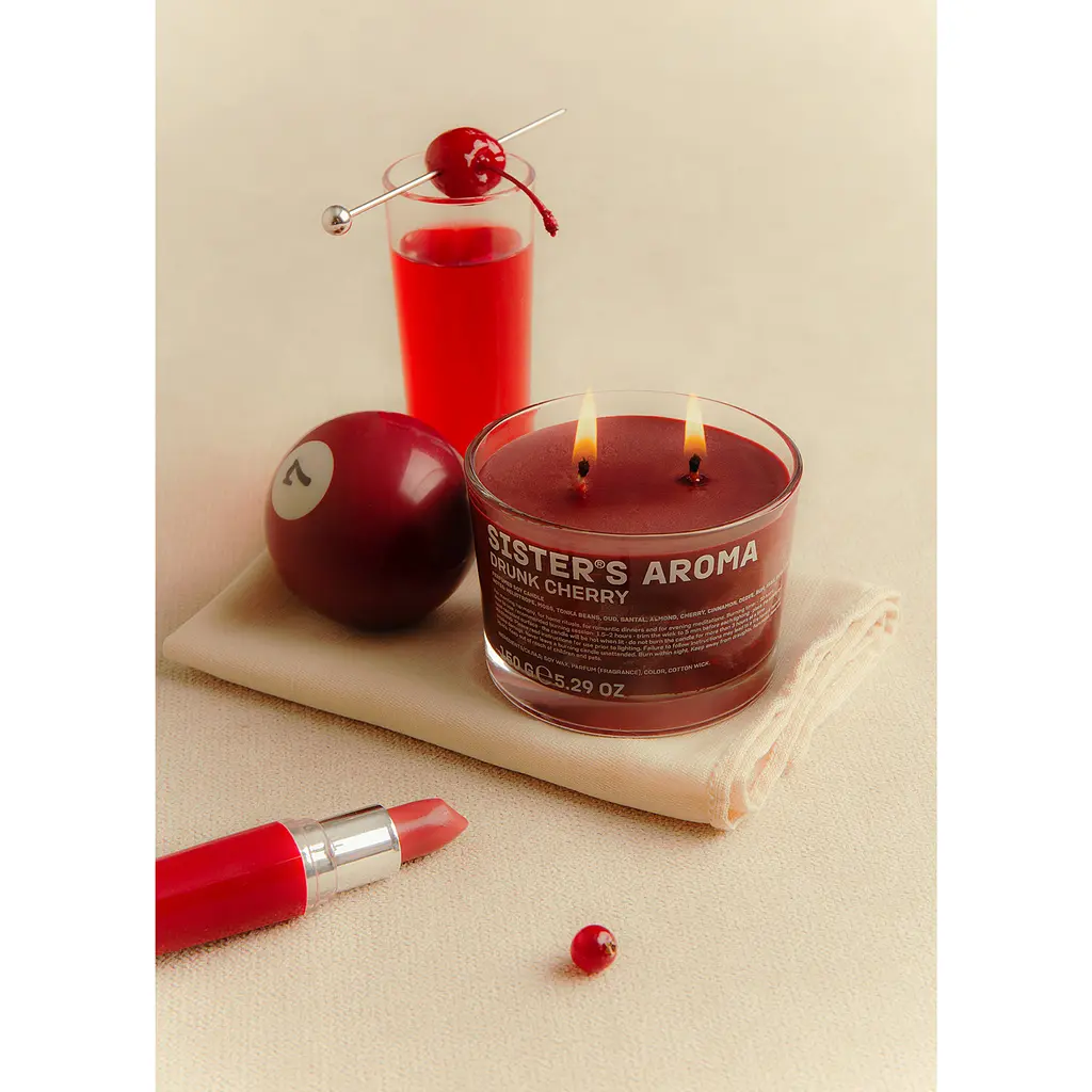 Ароматична свічка Sister`s Aroma Drunk Cherry 150 г - фото 3