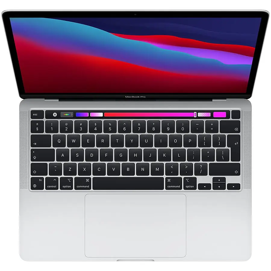 Apple MacBook Pro 13" з Touch Bar Apple M1 (8C CPU/8C GPU), 16 ГБ, 512 ГБ, Сріблястий (Grade C) Seller Refurbished - фото 2