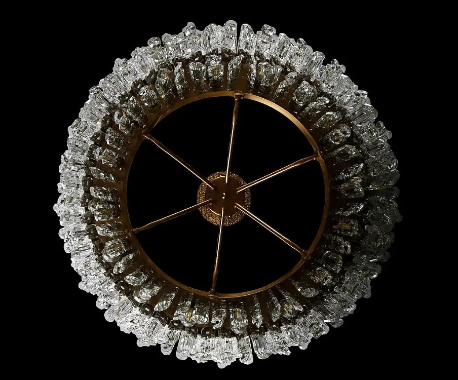 Люстра кришталева Splendid Ray LMD29111/16 (COPPER), 16 ламп, бронза, білий, сучасний стиль, висота 65-115 см, діаметр 60 см - фото 2