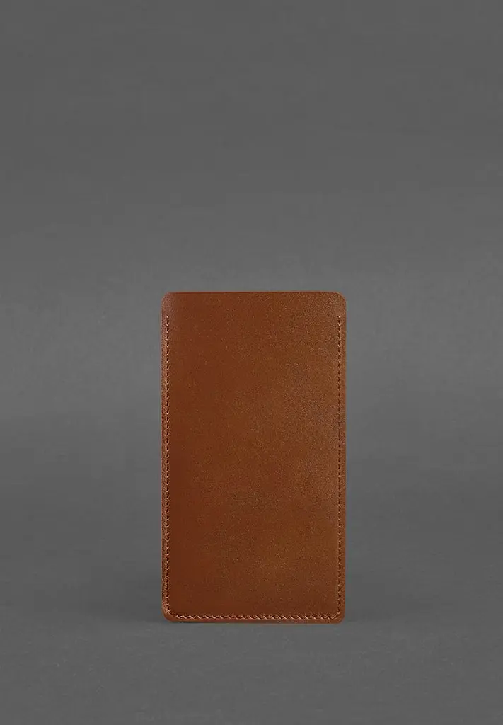 Кожаный чехол для iPhone 11 Светло-коричневый - фото 3