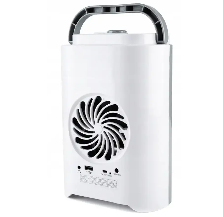 Охолоджувач повітря Bluetooth колонка 3в1 акумуляторний 2000mAh Carruzzo Q95D - фото 4