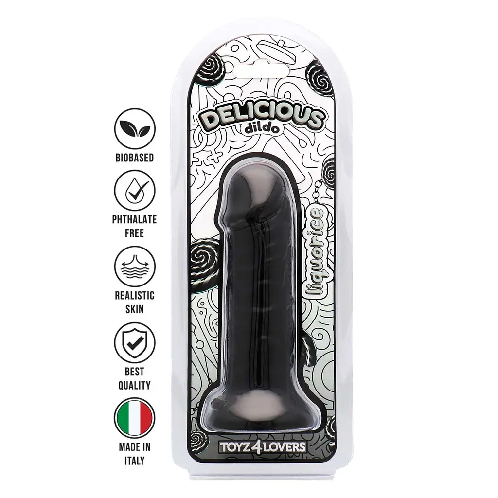 Фалоімітатор з ароматом лакриці Toyz4lovers Delicious Dildo Liquorice, 15 см - фото 8