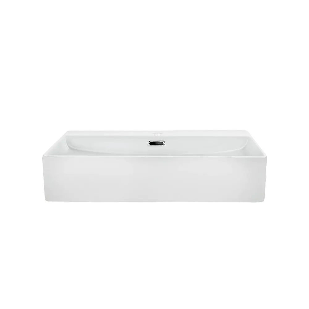 Умивальник Qtap Nando LT підвісний прямокутний 600x440x130 мм White + донний клапан PU02O, Білий - фото 3