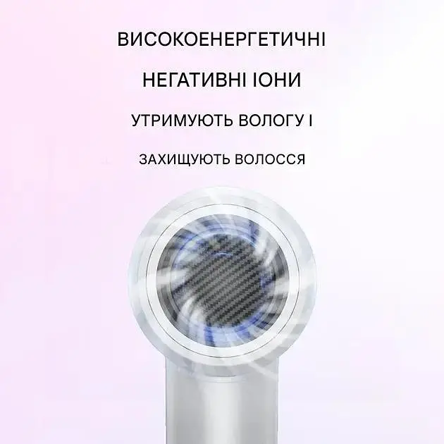Фен Hoco HP10 High-Speed ​​Negative Ion Hair Dryer with Digital Display Grey - фото 4