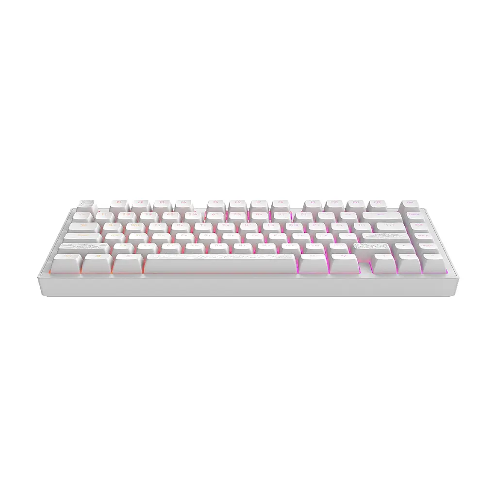 Клавіатура Dark Project ALU81 Terra Nostra PBT RGB Mech G3MS Moonstone White (DPKB_NOSTRA_81_ANSI_WHITE_UA) - фото 7