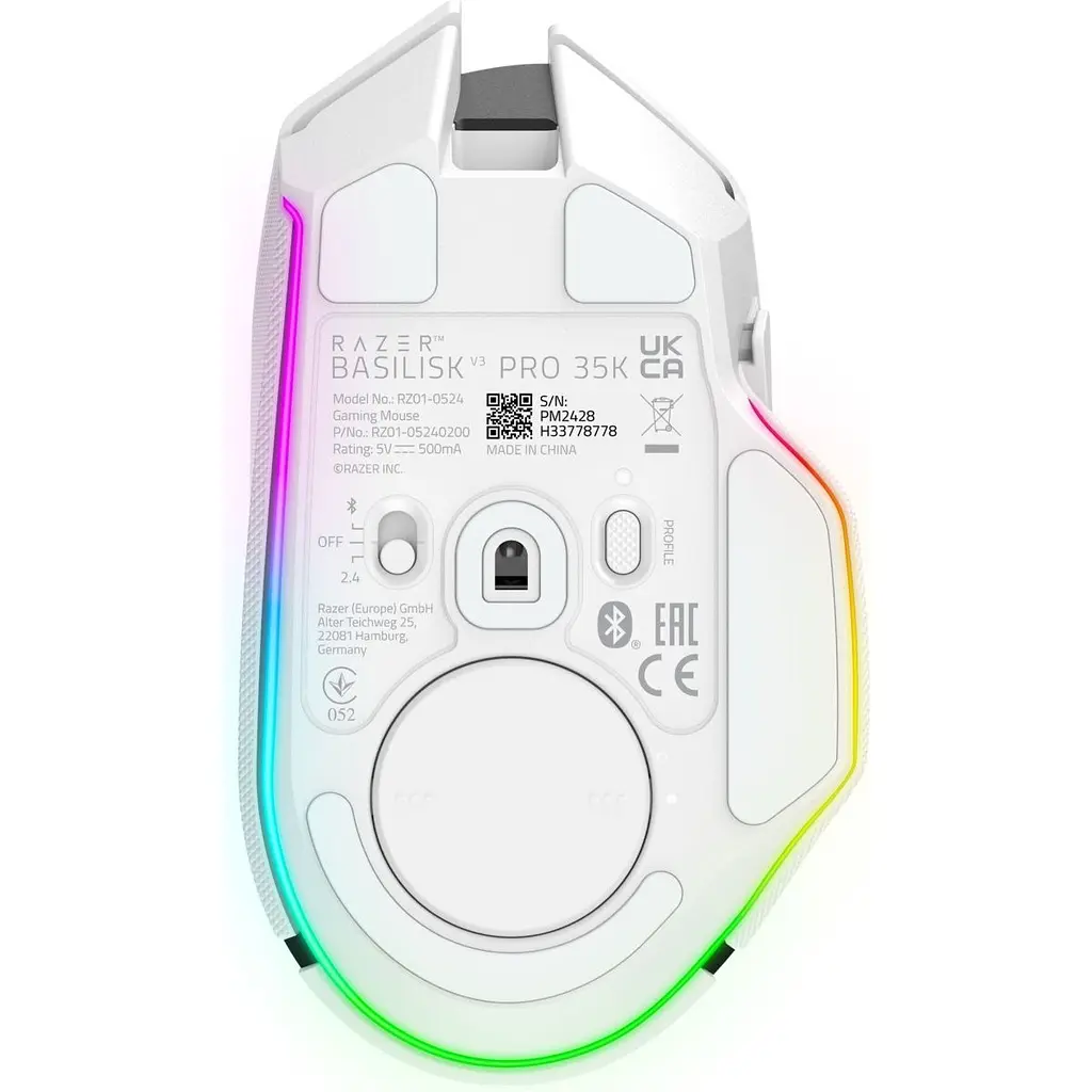 Миша Razer Basilisk V3 Pro 35K White (RZ01-05240200-R3G1) [123208] - фото 7