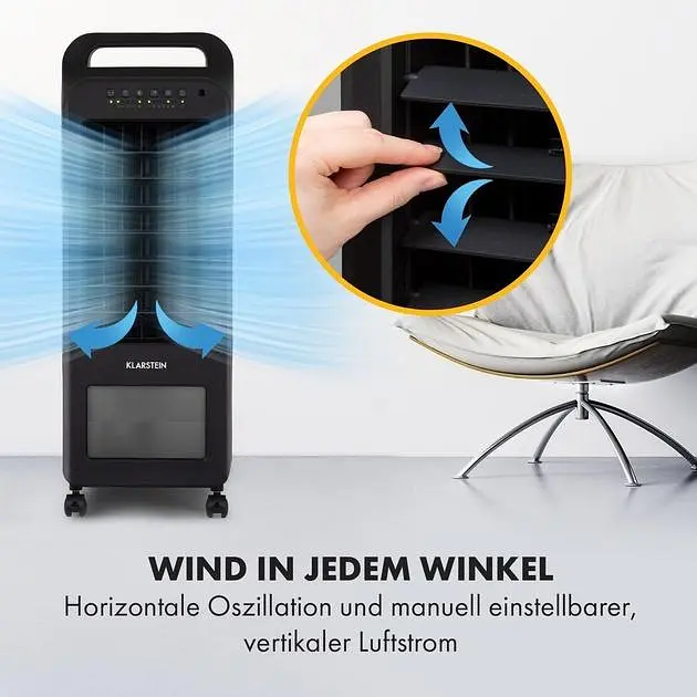 Мобильный кондиционер-вентилятор Klarstein Cooler Rush 3-в-1 (10035825) - фото 3