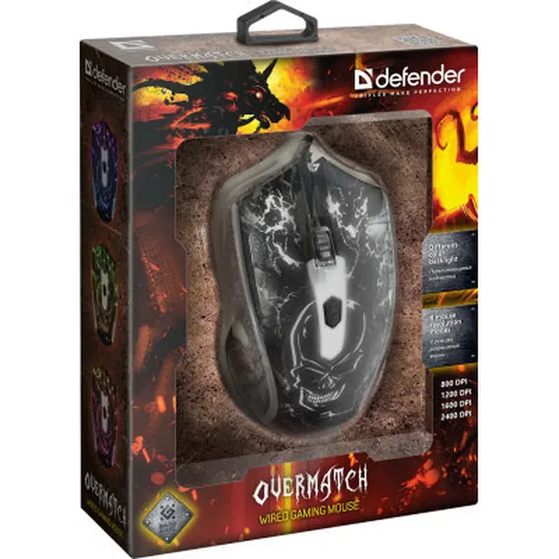 Мишка Defender Overmatch GM-069 USB Black (52069) - фото 4