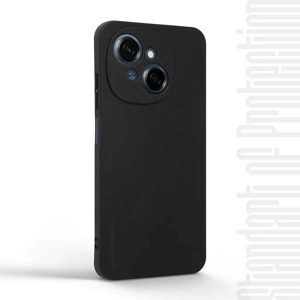 Чехол-накладка для смартфона TECNO Spark Go 1 (KL4), противоударный, силиконовый, из термополиуретана (ТПУ), с защитой камеры и корпуса, черный, защита всего корпуса, ArmorStandart (ARM81202) - фото 2