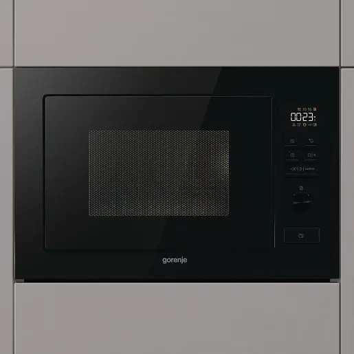 Микроволновая печь Gorenje встраиваемая 25л 900Вт гриль дисплей черный - фото 5