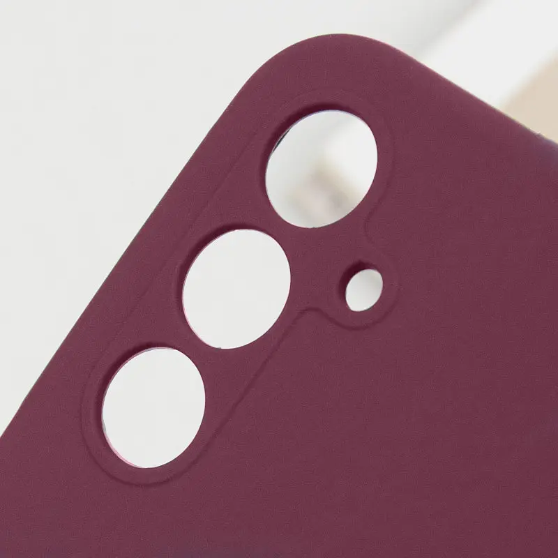 Чохол Lakshmi Silicone Cover Full Camera (AAA) для Samsung Galaxy A26 5G Бордовий / Plum - фото 3
