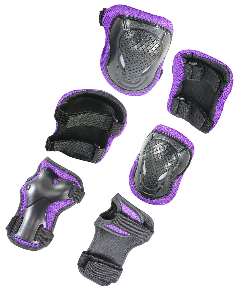 Комплект дитячого захисту А19 XS (3-7 р) чорно-фіолетовий (G0002697) - фото 2