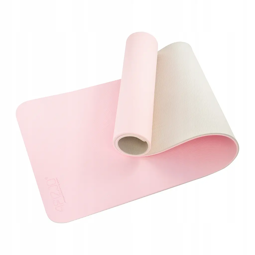 Килимок (мат) спортивний 4FIZJO TPE 180 x 60 x 0.6 см для йоги та фітнесу Pink/Grey (P-5907739317063) - фото 7