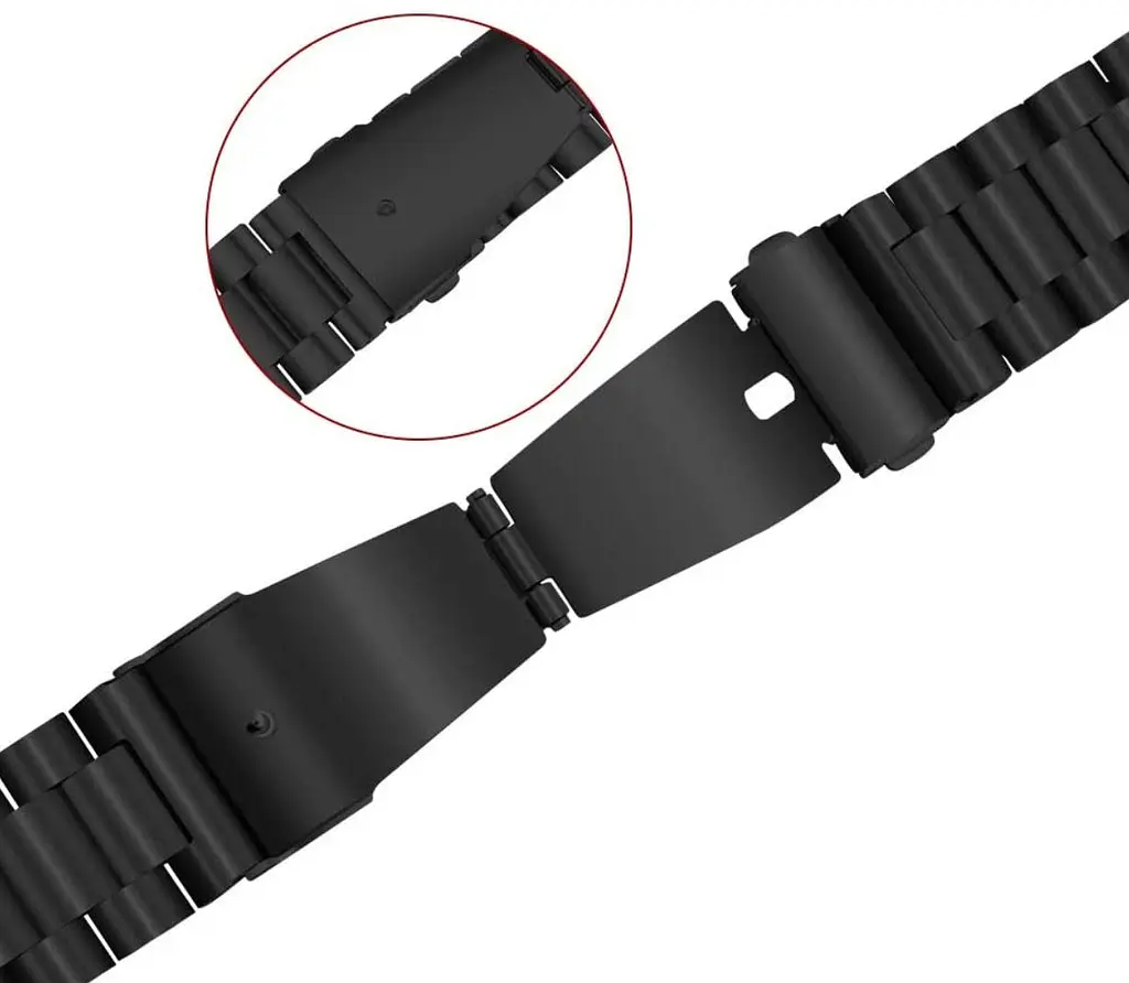 Металлический ремешок Mijobs для фитнеса браслета Huawei Honor Band 6 Black - фото 4