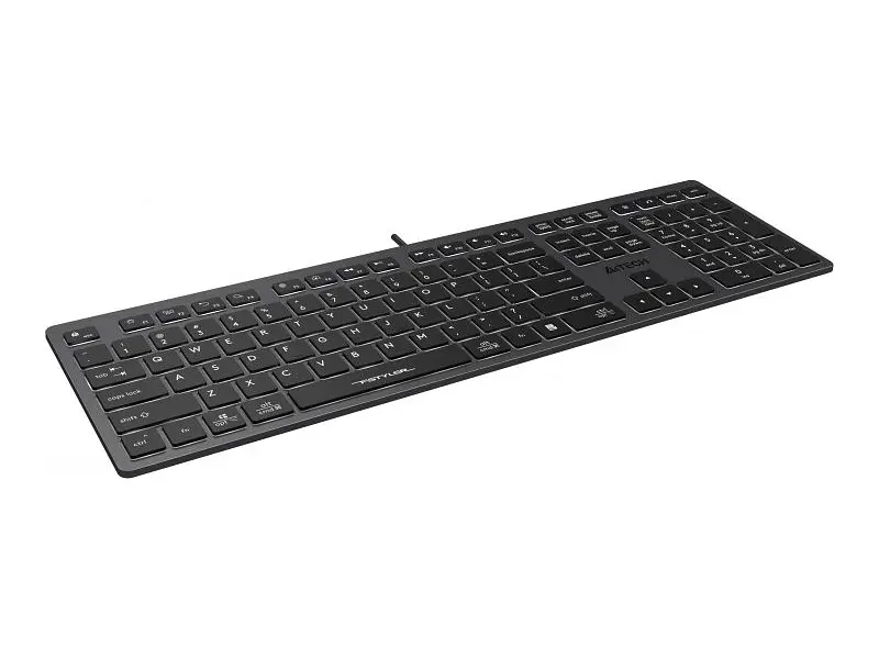 Клавіатура A4Tech FX60 Grey White Backlit - фото 2