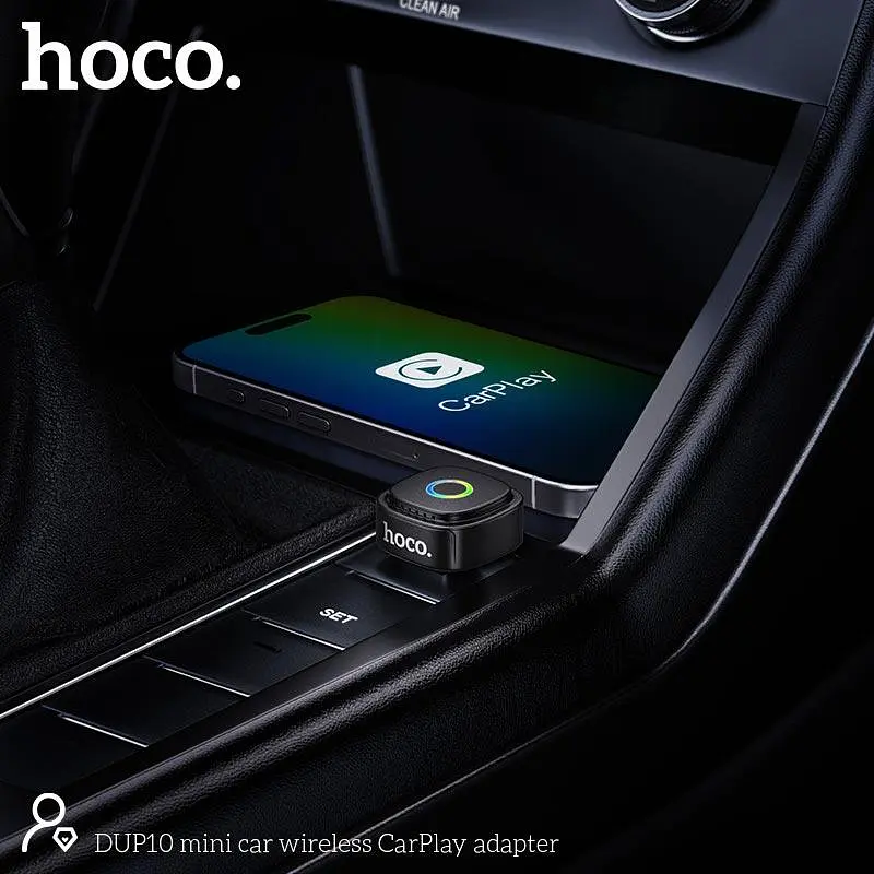 Адаптер HOCO mini car wireless CarPlay adapter DUP10 - фото 2
