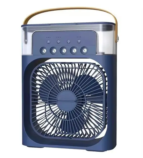 Настільний вентилятор з функцією зволожувача Air Cooler Fan Міні вентилятор - кондиціонер з відділенням для льоду - фото 4