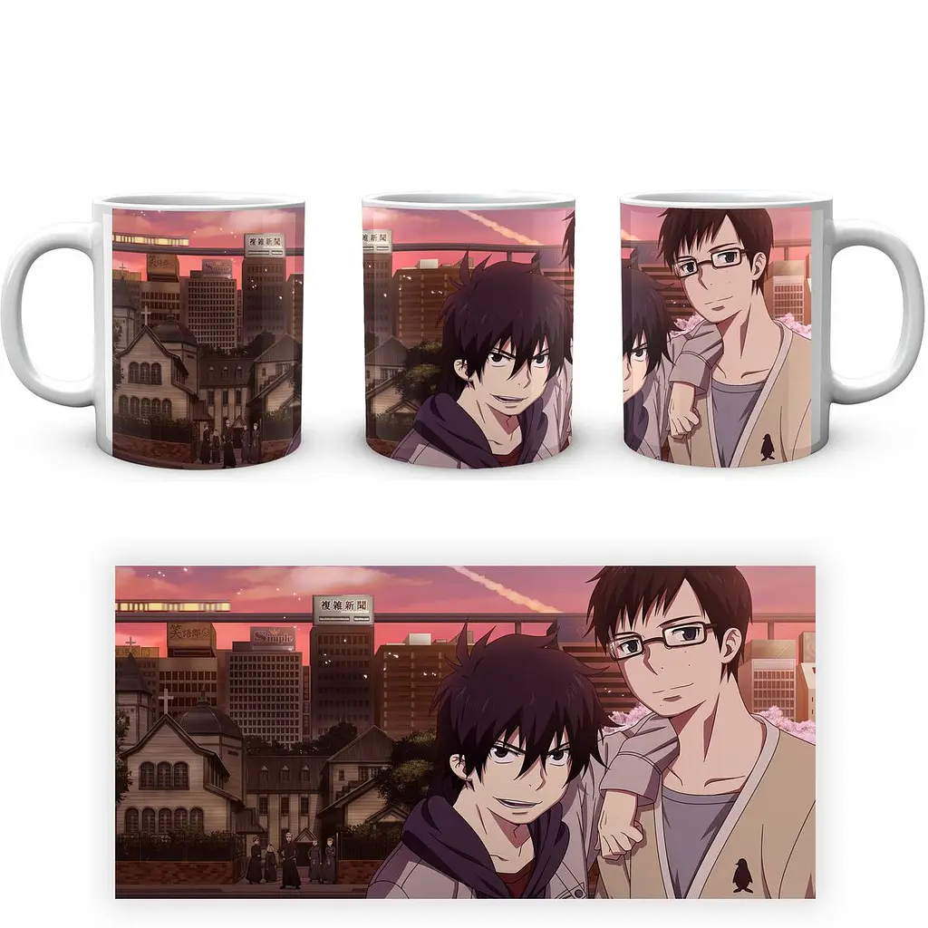 Кухоль GeekLand Blue Exorcist Синій Екзорцист Рін Юкіо BE 02.20 330 мл білий - фото 4