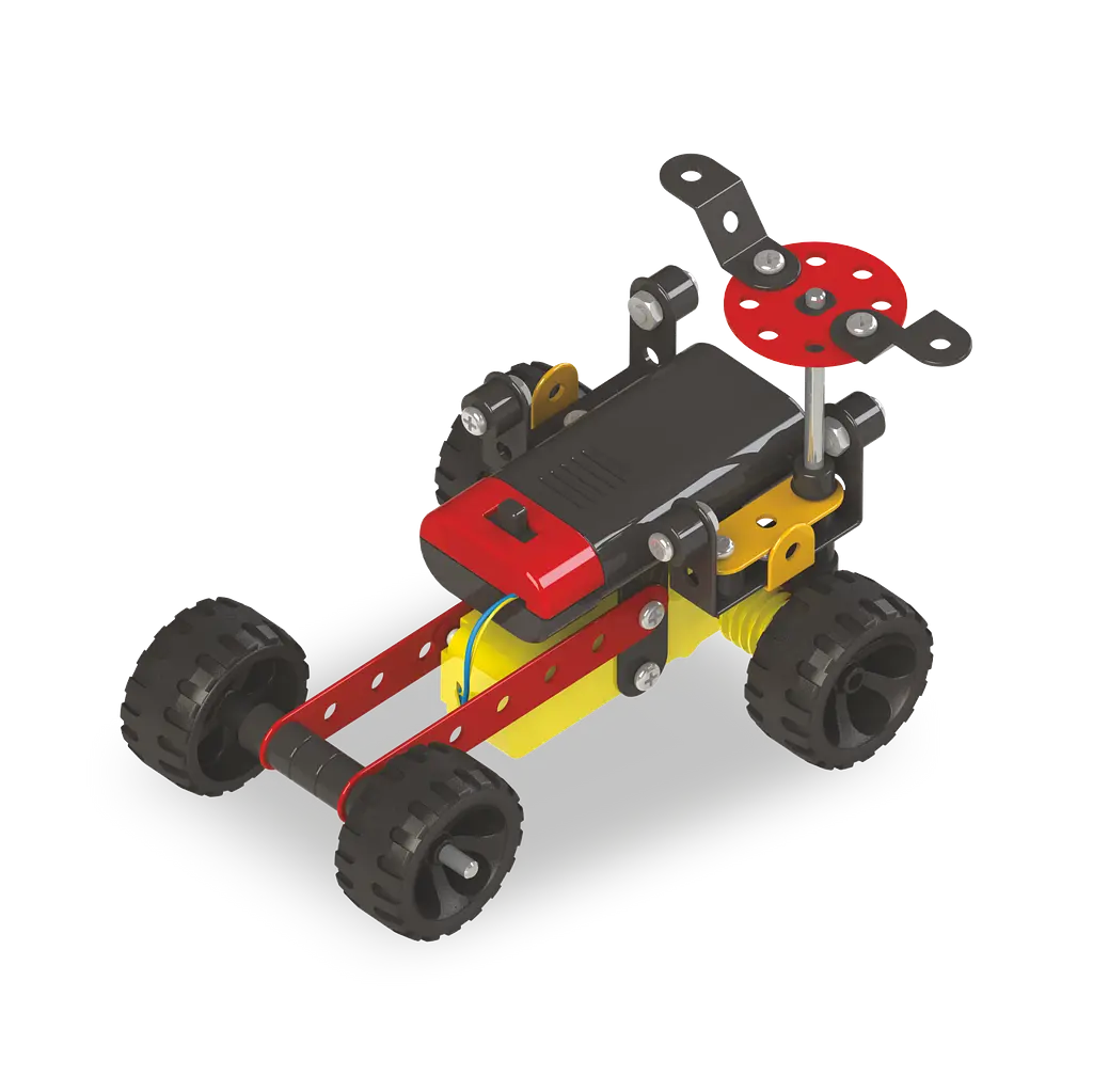 Конструктор Zephyr Robotix-0 металлический с электромотором 84 элемента 5 моделей - фото 7