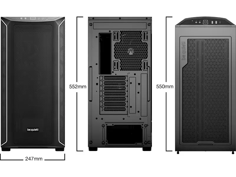 Корпус Be quiet! Shadow Base 800 DX Black (BGW61) - фото 3
