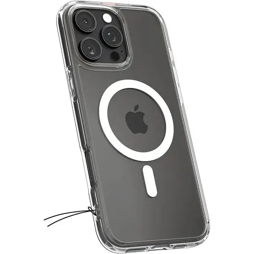 Прозрачный чехол Spigen Ultra Hybrid MagSafe White для iPhone 16 Pro (ACS08129) - фото 2