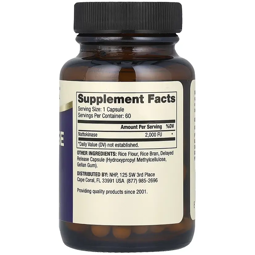 Наттокіназа Dr. Mercola 2000 FU 60 капсул (MCL21414) - фото 2