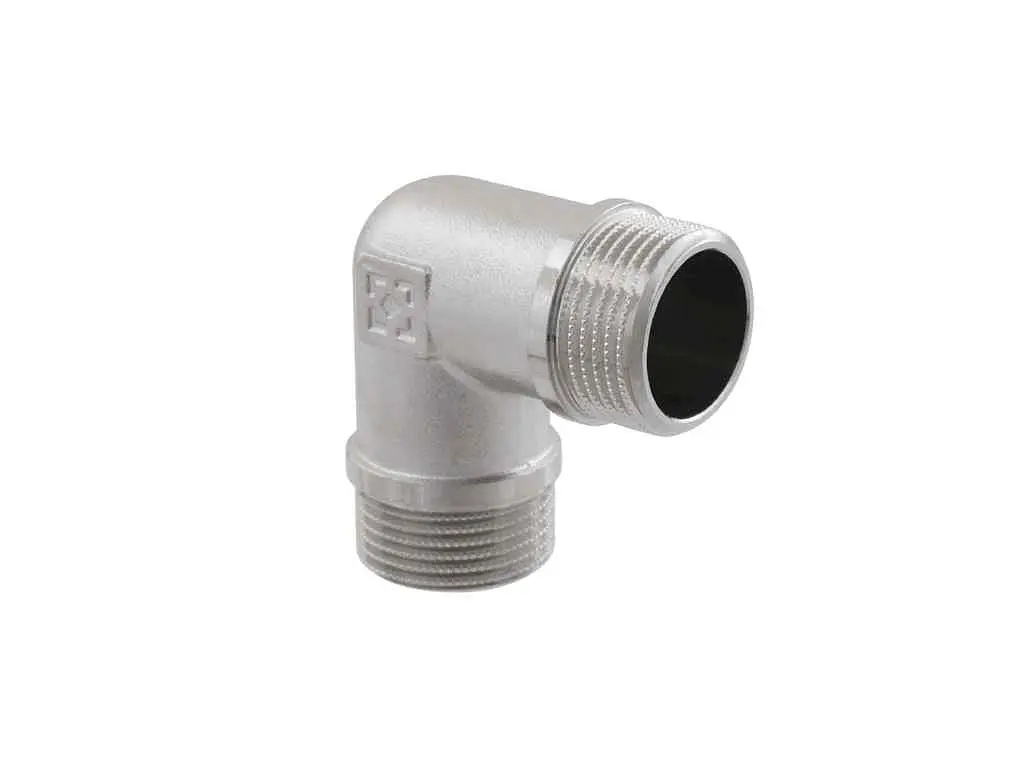Кут RAFTEC 3/4'' латунь, ЗЗ, DN20, нікель, UN02 - фото 2