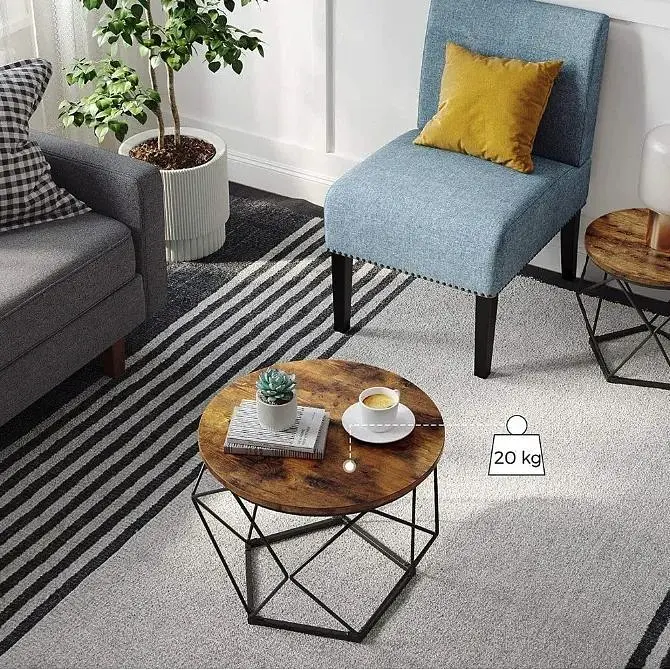 Комплект журнальных столиков Leobert Watson 2 шт. в стиле Loft 2 шт. - фото 7