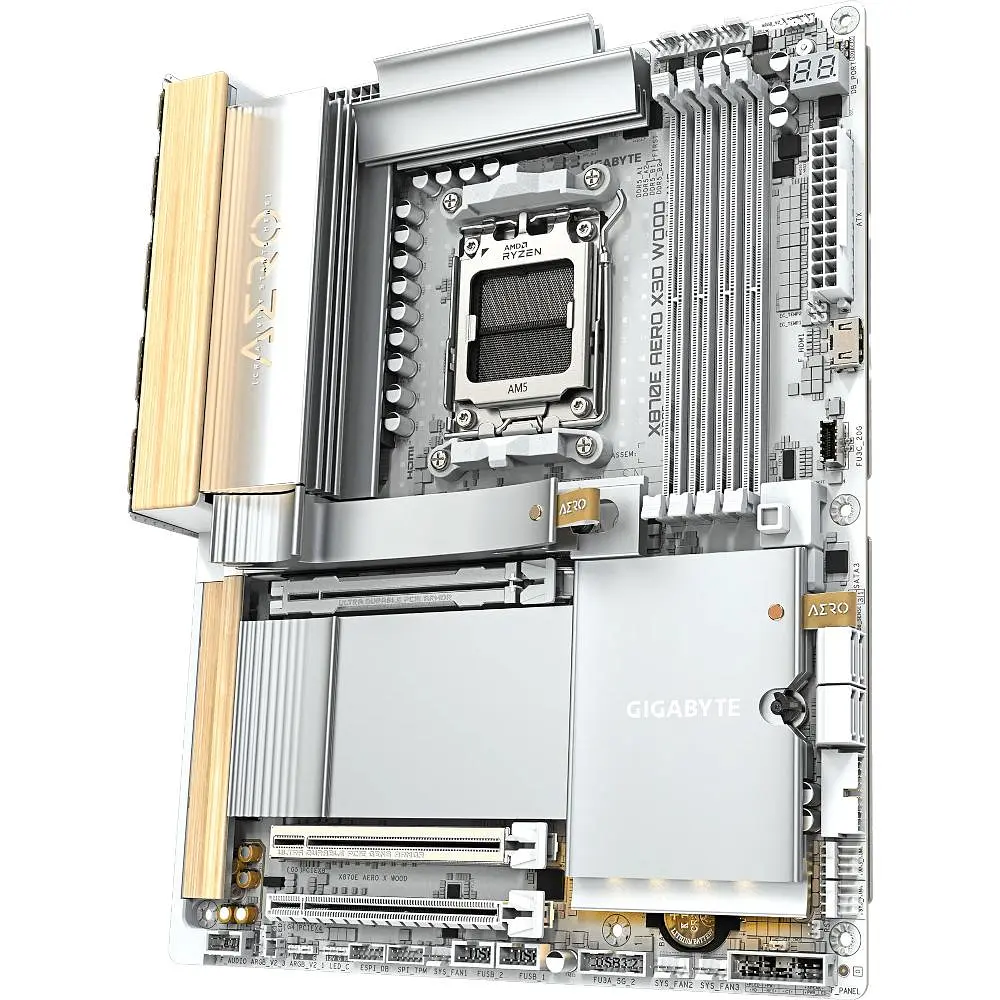 Материнська плата GIGABYTE X870E AERO X3D WOOD (X870E AERO X3D WOOD) (Socket AM5, AMD X870E, ATX) - фото 3