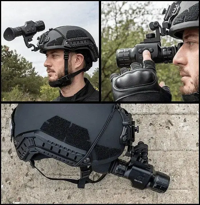 Тактичний тепловізійний монокуляр ATN ODIN LT 320 2-4X на шолом - фото 8
