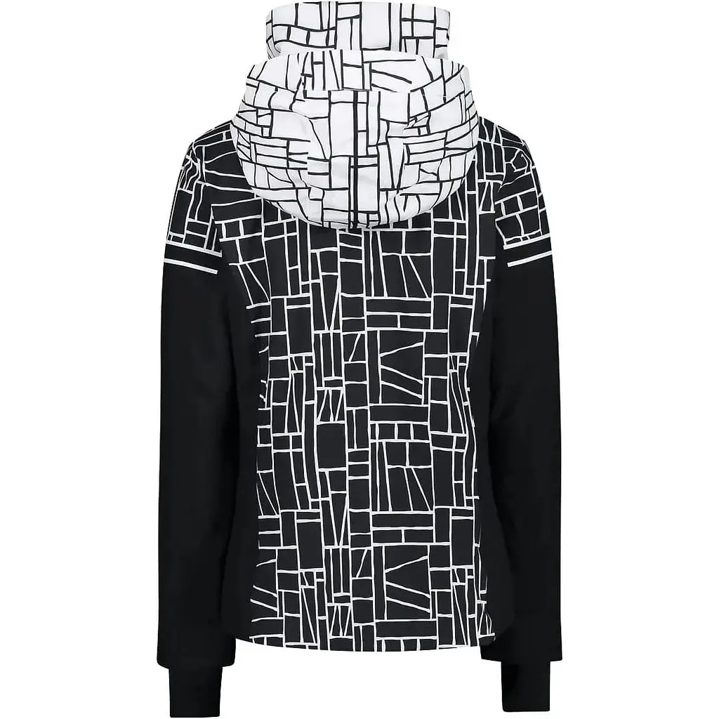 Куртка CMP Woman Jacket Fix Hood White/Black XXS (1097-31W0076-15ZH 34) - фото 3