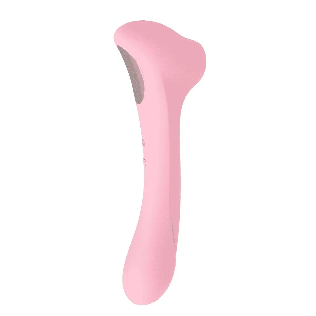 Вакуумный стимулятор клитора с вибрацией Femintimate Daisy Massager розовый - фото 4