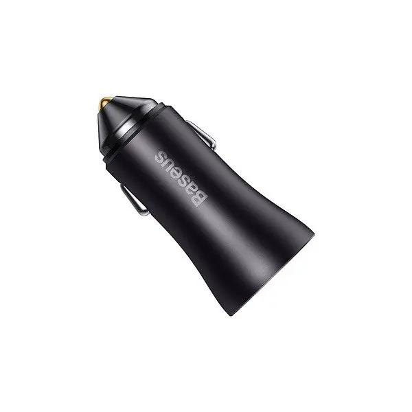 Автомобильное зарядное устройство Baseus Golden Contactor Max Dual Fast Charger Car Charger U+C 60W CGJM000113 - фото 5