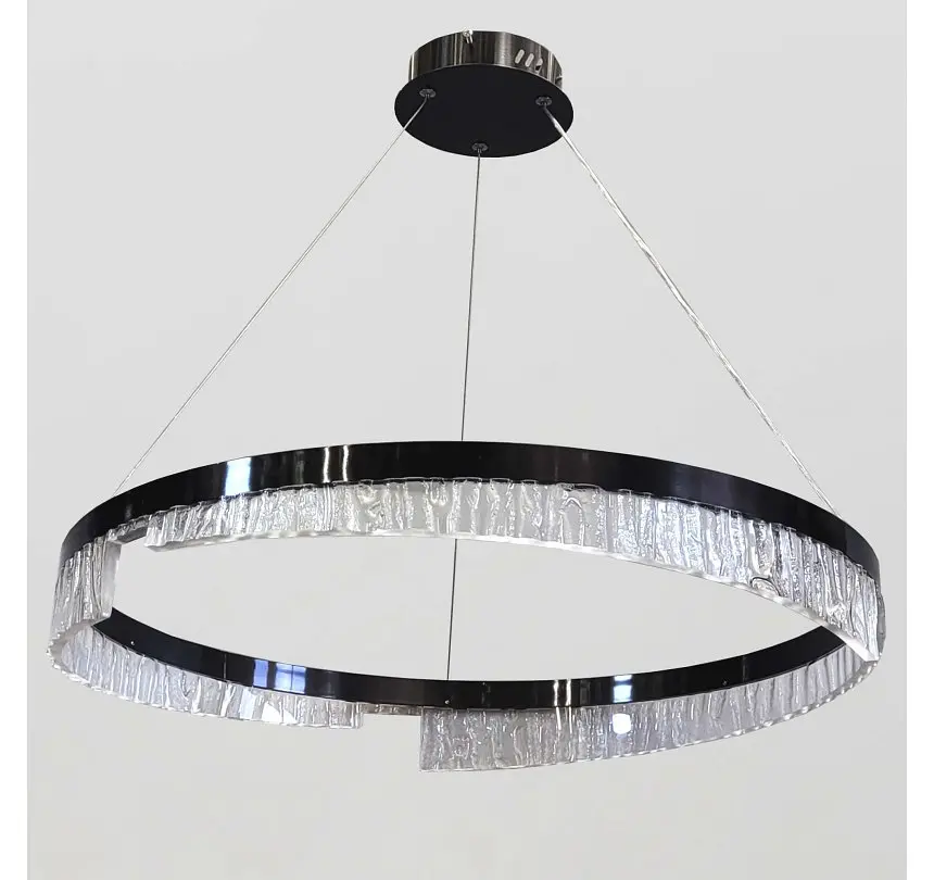 Світлодіодна підвісна люстра Artlight 2001/60BK, 50 Вт, чорна - фото 2