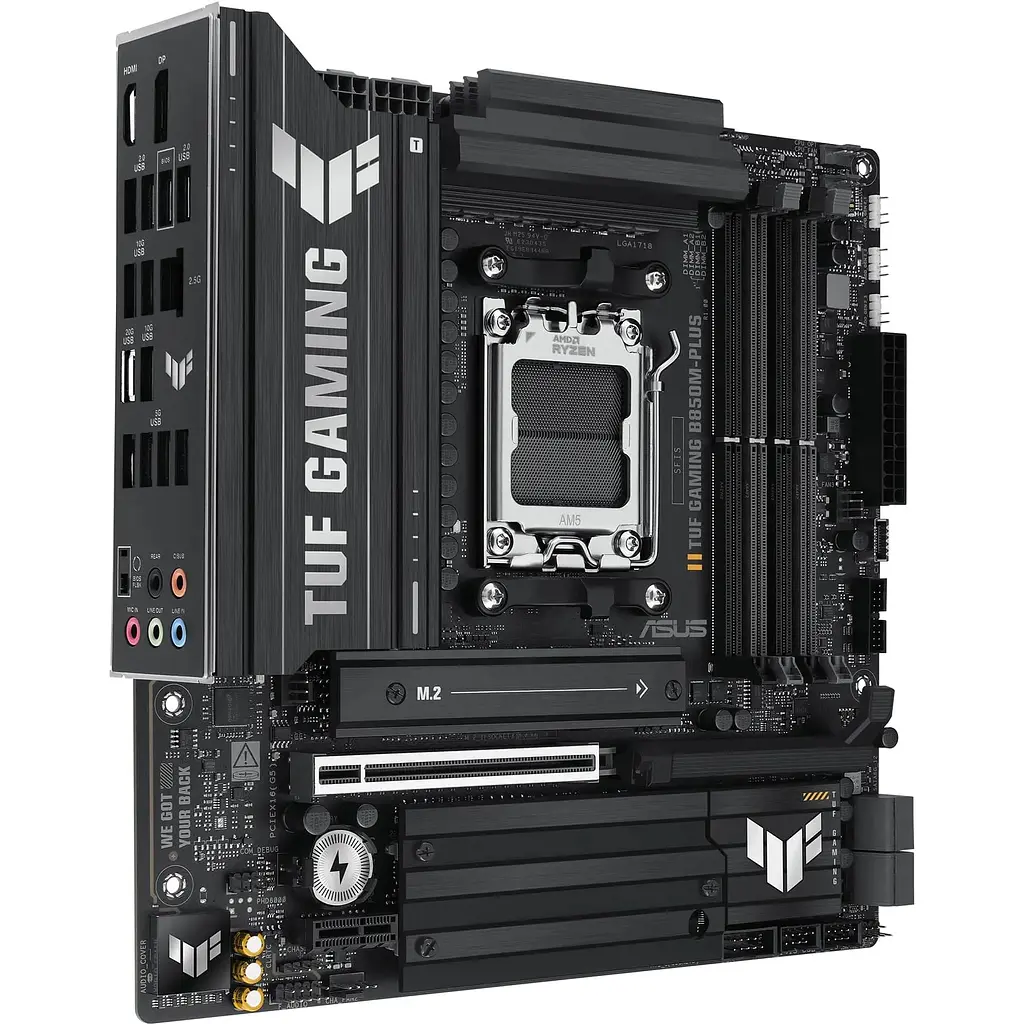 Материнская плата Asus TUF Gaming B850M-PLUS sAM5 B850 4xDDR5 M.2 HDMI DP mATX - фото 3