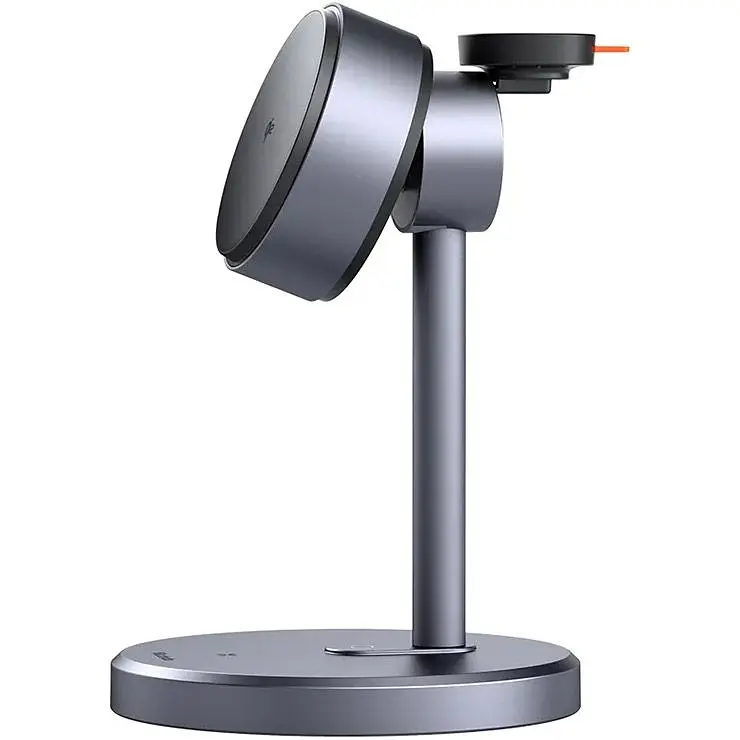 Бездротовий зарядний пристрій Mcdodo CH-2460 Qi2 Magnetic 3in1 15W Black [170231] - фото 3