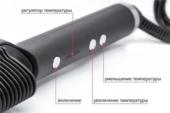 Розчіска – випрямляч Hair Straightener 909B для випрямлення волосся • Праска щітка з турмаліновим покриттям - фото 6