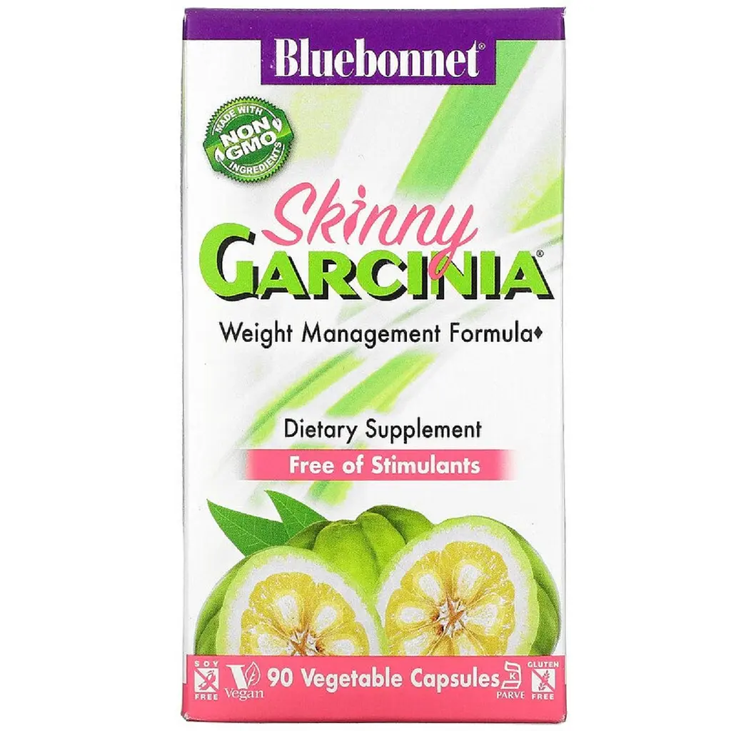 Комплекс для контролю ваги Bluebonnet Nutrition Skinny Garcinia Weight Management Formula 90 рослинних капсул - фото 2