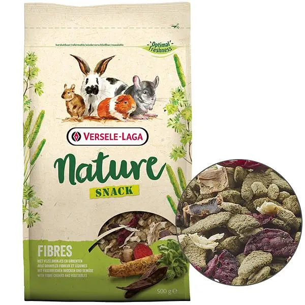 Додатковий корм для гризунів Versele-Laga Nature Snack Fibres Верселе-лага Натюр Снеки Клітковина 500 г (614402)