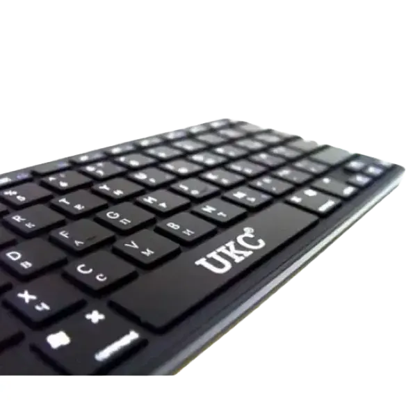 Клавіатура бездротова з мишкою UKC WI 1214 чорна чорна (WI 1214_601) - фото 4