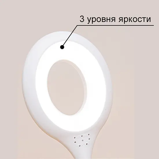 Настільна лампа Supretto світлодіодна, на гнучкій ніжці, біла (60760001) - фото 4