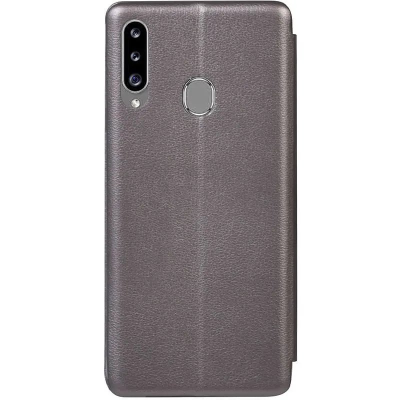 Чехол-книжка Toto Book Rounded Leather Case Samsung Galaxy A20s Gray - фото 2