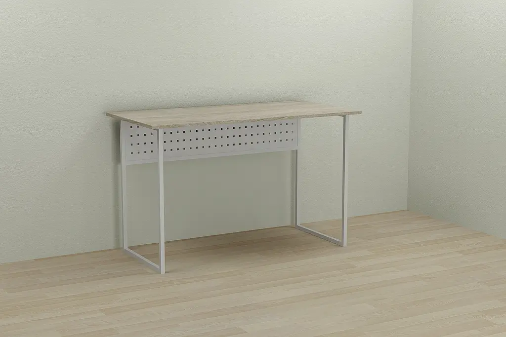 Комп'ютерний стіл Ferrum-decor Майк 75x100x70 білий ДСП Дуб Сонома 16мм (FRD-101328) - фото 3